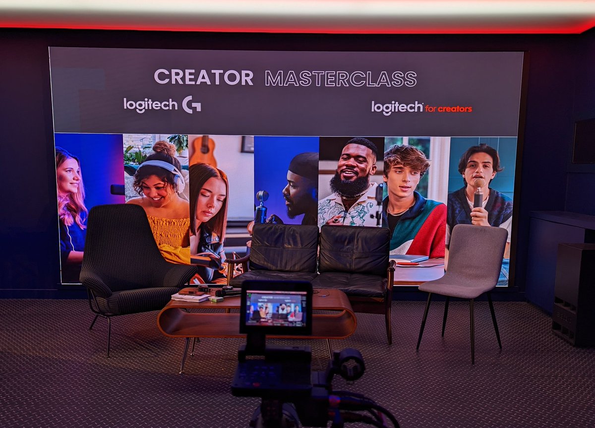 JonDevo's tweet image. About to take part in a fun discussion for @LogitechG! W/ @AuddyShows + @Logitech #CreatorMasterclass #podcasting