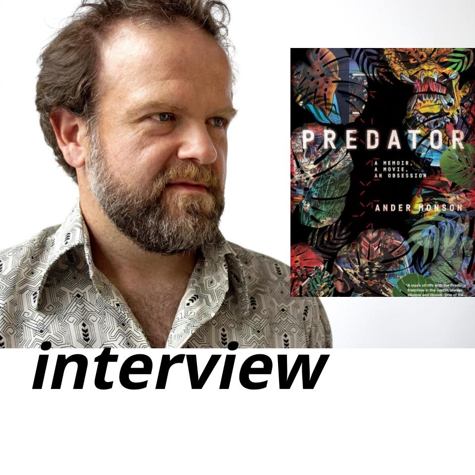Full Stop (@fullstopmag) on Twitter photo "I do want to hopefully lead some people to look at Predator a little differently and understand it—not just Predator but the act of looking—as the tool it is."
<a href="/angermonsoon/">Ander Monson</a> & <a href="/EricJAldrich/">Eric James Aldrich</a> on PREDATOR— film, franchise, and now, memoir (<a href="/GraywolfPress/">Graywolf Press</a>): tinyurl.com/yckmhe49. "I do want to hopefully lead some people to look at Predator a little differently and understand it—not just Predator but the act of looking—as the tool it is."
<a href="/angermonsoon/">Ander Monson</a> & <a href="/EricJAldrich/">Eric James Aldrich</a> on PREDATOR— film, franchise, and now, memoir (<a href="/GraywolfPress/">Graywolf Press</a>): tinyurl.com/yckmhe49.