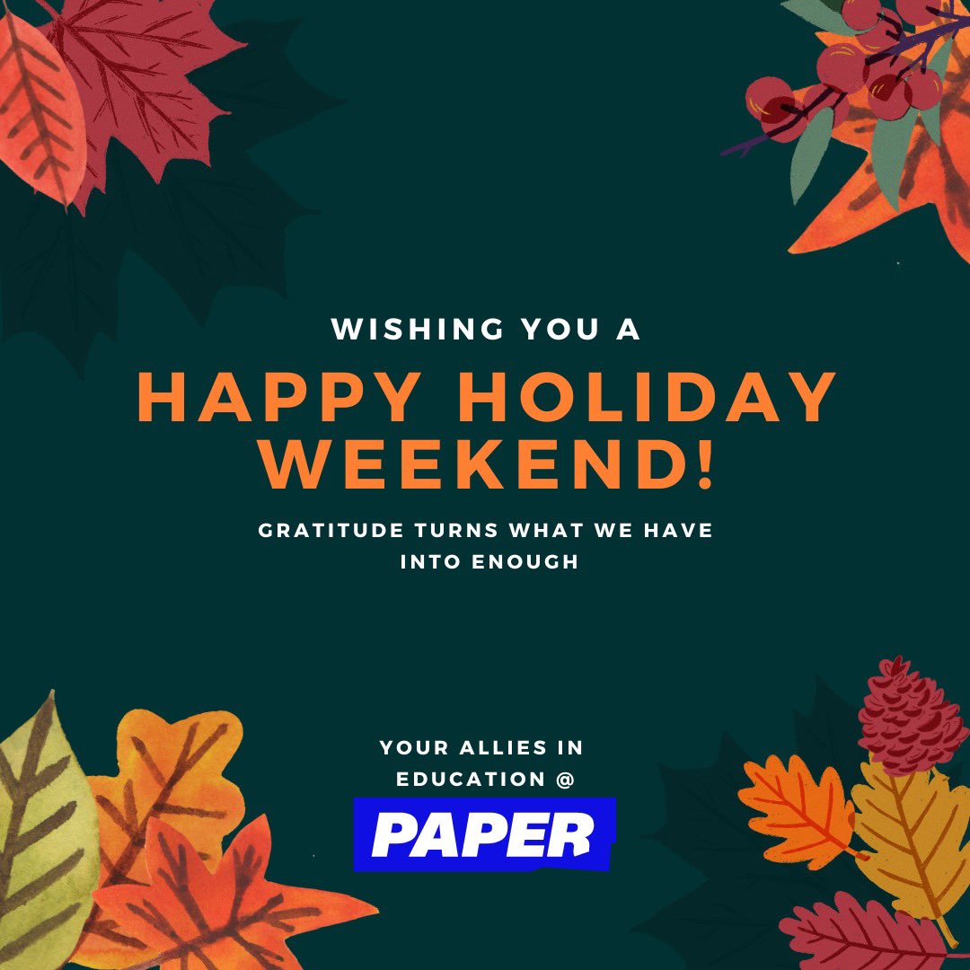 Stephanie_Paper's tweet photo. Wishing a wonderful holiday weekend to all my schools, teachers, families &amp; students in @BostonSchools https://t.co/dPqqdb4iMb