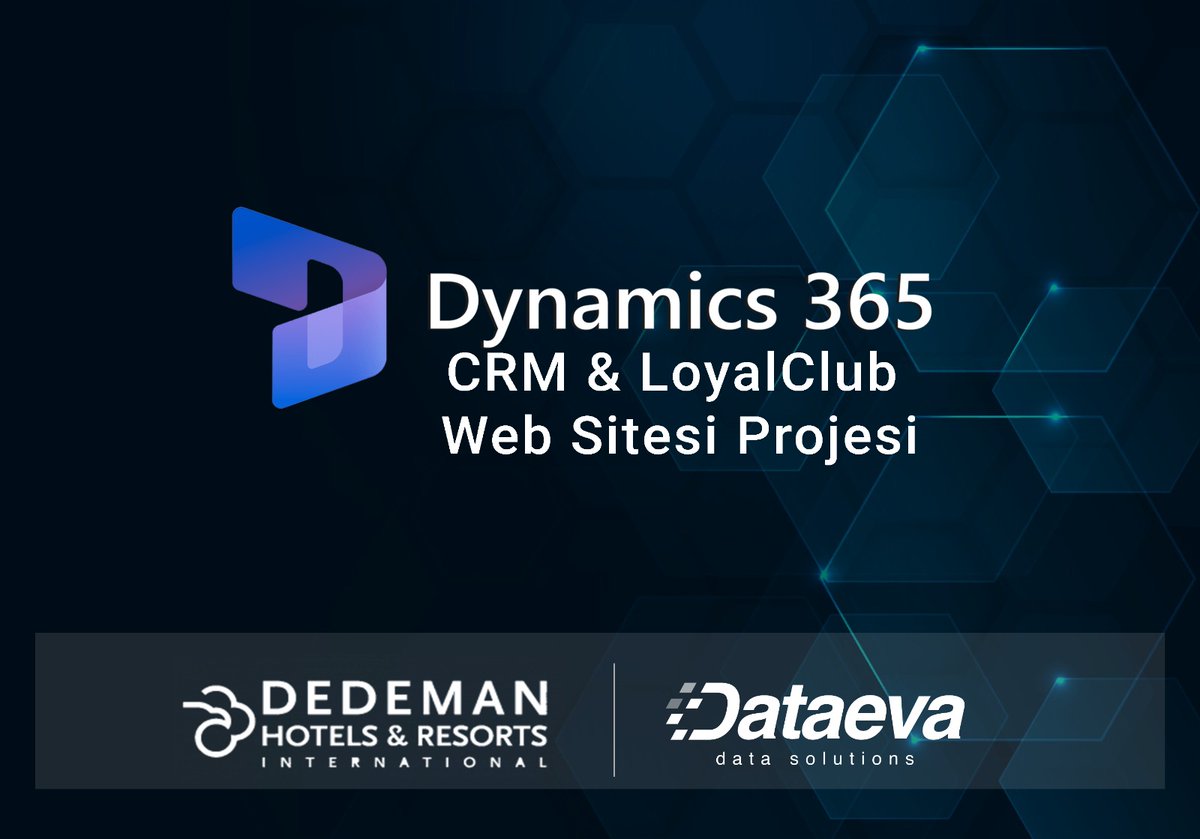 Dataevatech's tweet image. 𝗗𝗔𝗧𝗔𝗘𝗩𝗔 olarak, Türkiye’nin ilk otel zinciri olan Dedeman Hotels & Resorts International 'da 𝐌𝐢𝐜𝐫𝐨𝐬𝐨𝐟𝐭 𝐃𝐲𝐧𝐚𝐦𝐢𝐜𝐬 𝟑𝟔𝟓 𝐂𝐑𝐌 & 𝐋𝐨𝐲𝐚𝐥 𝐂𝐥𝐮𝐛 𝐖𝐞𝐛 𝐒𝐢𝐭𝐞𝐬𝐢 𝐏𝐫𝐨𝐣𝐞𝐬𝐢'ni bitirmenin mutluluğunu yaşıyoruz.
#microsoft #dynamics365 #crm