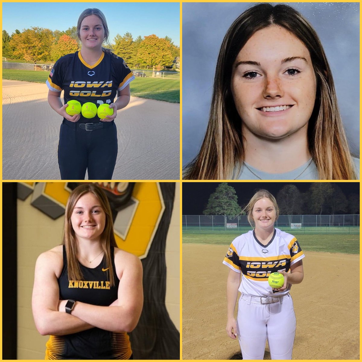 Alicia Baker (@aliciamarie5) on Twitter photo HAPPY 17th BDAY <a href="/CiaraH_22/">Ciara Heffron</a>🥳
This kid is an ABSOLUTE BEAST & workhorse!
5’6” from Knoxville, IA
Deadlift Max: 401 lbs
Squat rep max: 308 lbs
Bench: 155lbs
Fall BA: .400
This girl hits ROCKETS!! 🚀 P/IF
2024 Class - Uncommitted!
<a href="/IAGoldProspects/">Iowa Gold Prospects 18U</a> <a href="/sballrecruiting/">softballrecruiting</a> @FloSoftball HAPPY 17th BDAY <a href="/CiaraH_22/">Ciara Heffron</a>🥳
This kid is an ABSOLUTE BEAST & workhorse!
5’6” from Knoxville, IA
Deadlift Max: 401 lbs
Squat rep max: 308 lbs
Bench: 155lbs
Fall BA: .400
This girl hits ROCKETS!! 🚀 P/IF
2024 Class - Uncommitted!
<a href="/IAGoldProspects/">Iowa Gold Prospects 18U</a> <a href="/sballrecruiting/">softballrecruiting</a> @FloSoftball