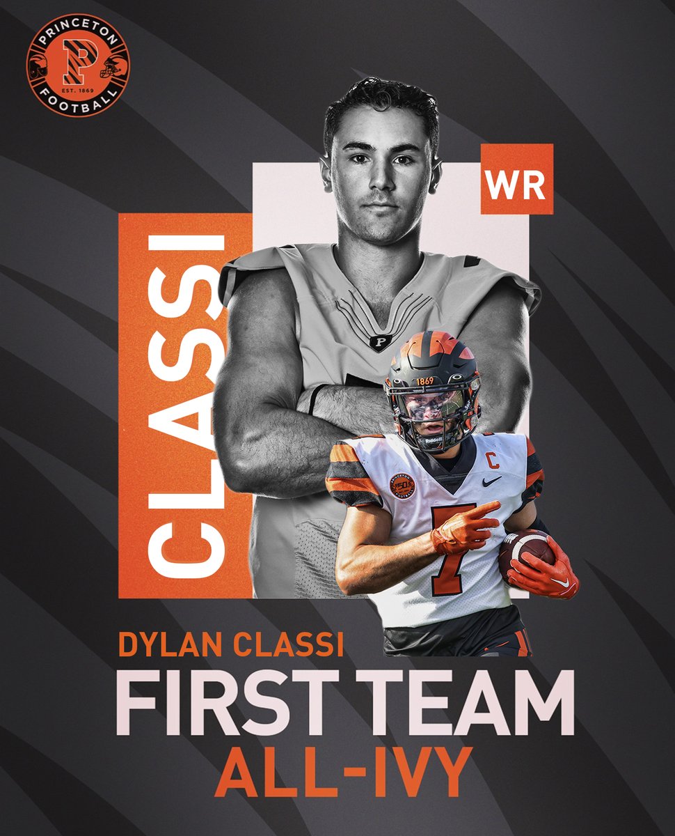 PrincetonFTBL's tweet photo. 16 All-Ivy selections!

Here's our seven First-Team honorees ... ⬇️

#JUICE24 🍊🥤

@Henbyrd | @Dylan_Classi | @AndreiIosivas | Matthew Jester https://t.co/Xzi2IzWymN