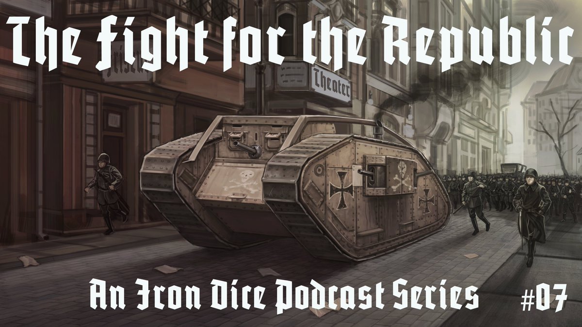 IronDicePod's tweet photo. ❗️NEW SHOW❗️
On May 1st, 1919 the city of Munich stands surrounded. 

35.000 soldiers fuel up british tanks captured during the war, load bombs onto airplanes and start painting skulls and swastikas on their steel helmets.

The Battle for Munich is about to begin. https://t.co/xs4njsCaL6