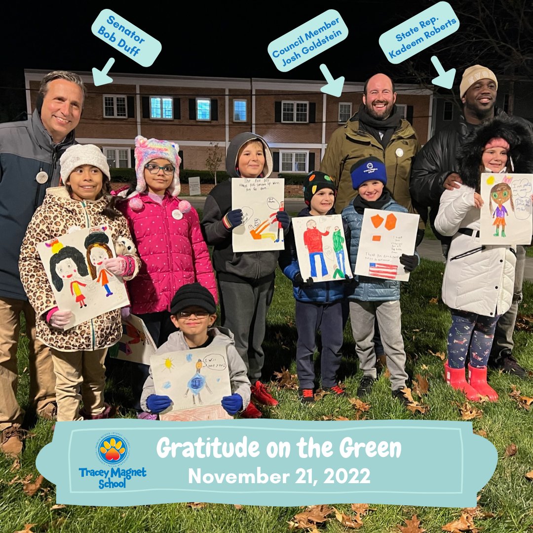 TraceyMagnet_CT's tweet photo. Several of our 3rd Grade Cubs participated in this year's Gratitude on the Green event hosted by @Norwalk_Green. They also got to meet and speak with @MayorRilling, @senatorduff , @JoshMGoldstein  &amp; State Rep Kadeem Roberts! What a great night! 

@NorwalkPS #norwalk #norwalkct https://t.co/AKYc8Y3y2B