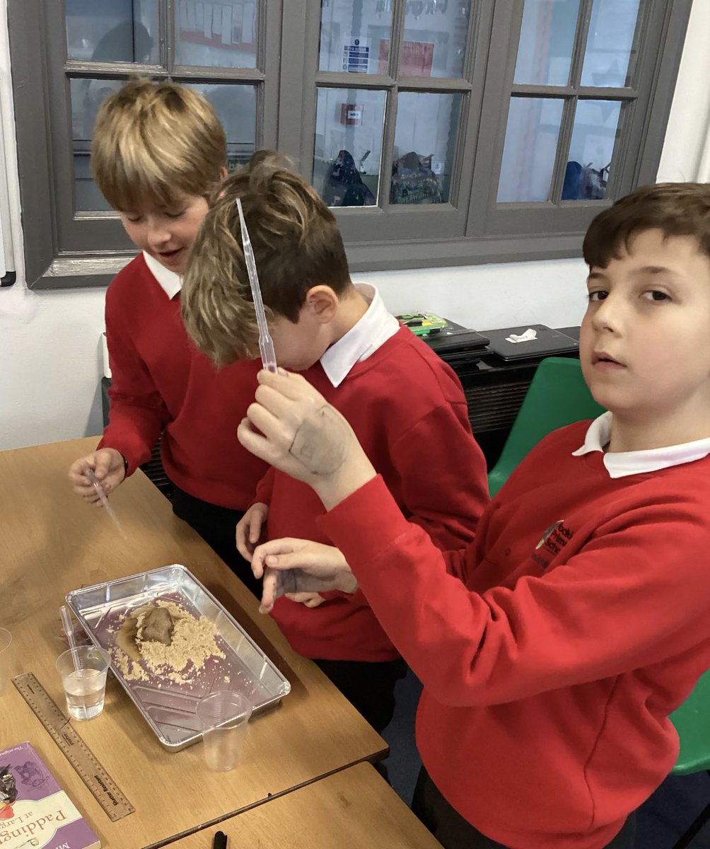 rockinghamrh3's tweet photo. Some great learning happened here! The children learnt about weathering and erosion before testing out their knew knowledge. โThe sediment clumped together at the bottom and formed a mound or new rockโ. #dretscience https://t.co/iMqLxlzNtI