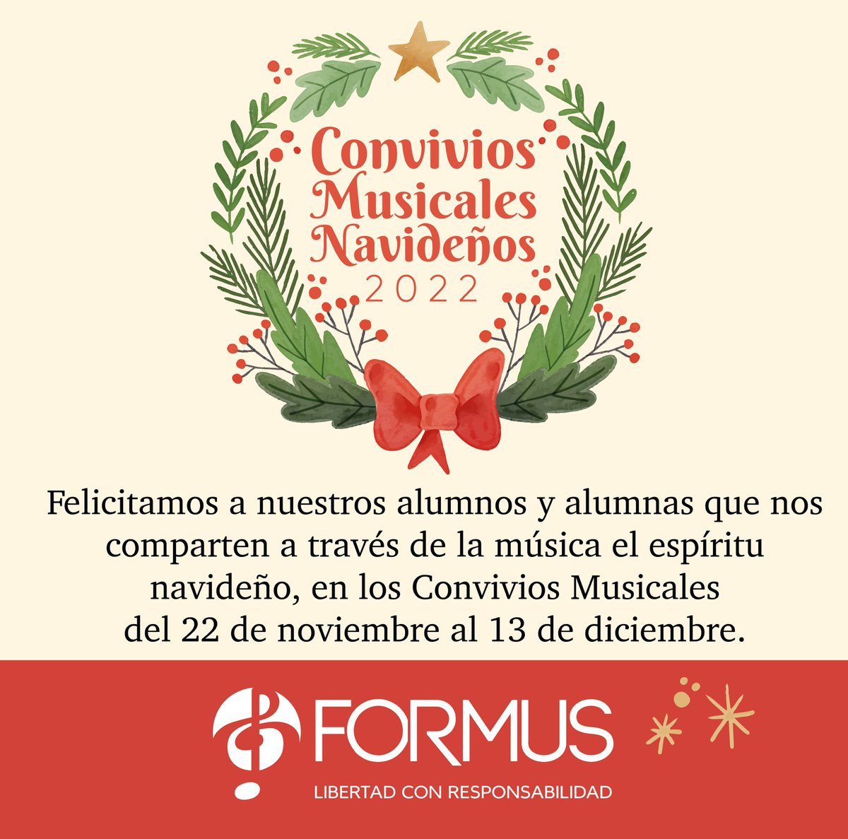 FormusEduMx's tweet photo. Convivios Musicales Navideños 2022 https://t.co/nz6XWyptti