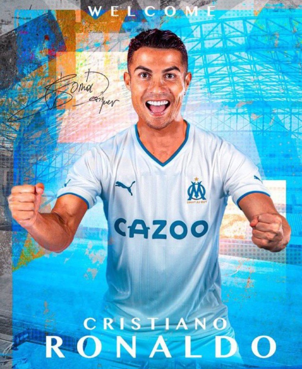 VueDuVel's tweet photo. J'ai juré si Cristiano signe a l'OM, j'offre 100euro a chaque liké de ce Tweet ! 💙
#Ronaldo𓃵 #RonaldOM #TeamOM https://t.co/RaxOf1EVra