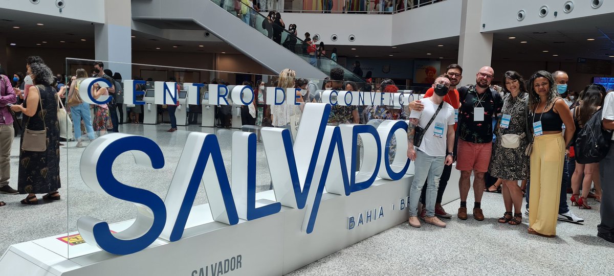 DrSignorelli's tweet photo. With my gang joining the Brazilian Public Health Conference in Salvador de Bahia #Abrascao2022 #Abrasco https://t.co/6IZV9ugqvI