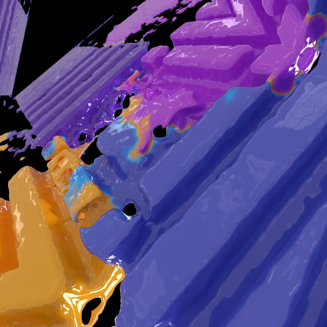 rmadesigntv's tweet image. This simulation of liquids colliding inside structures was created for Maluma's song "Que chimba" on his 2021 world tour!✌🏻✨
#liquidsimulation #vfxtutorial #vfxartist #simulation #3dsimulation #3dart #3dliquids #maluma #malumababy #colorfulart