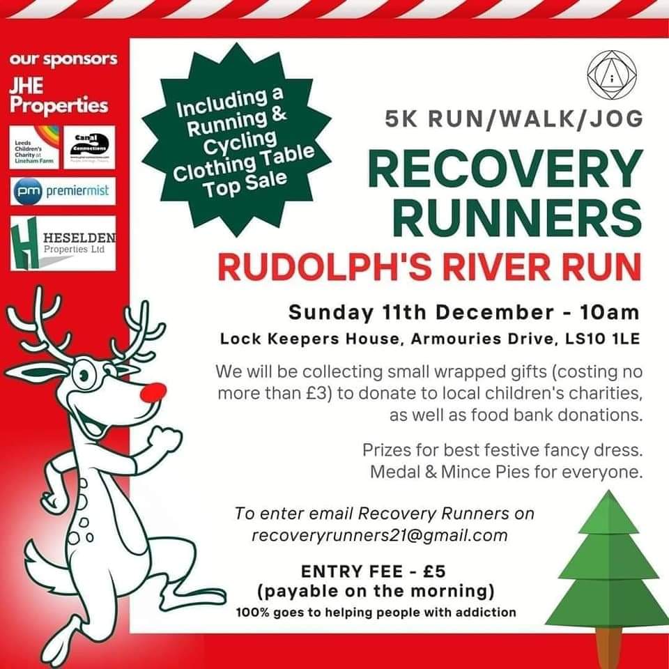 Sunday 11th December 10.00.
If you can't make it but would still like to donate a gift or Foodbank items please get in touch recoveryrunners21@gmail.com
@EbanieBridges @Dominicmatteo21 @NoelDavidWhelan @JackBateson94 @GriffoMedia @runr_uk @RunLeeds @DeputyMayorPCWY @LSLocalTV