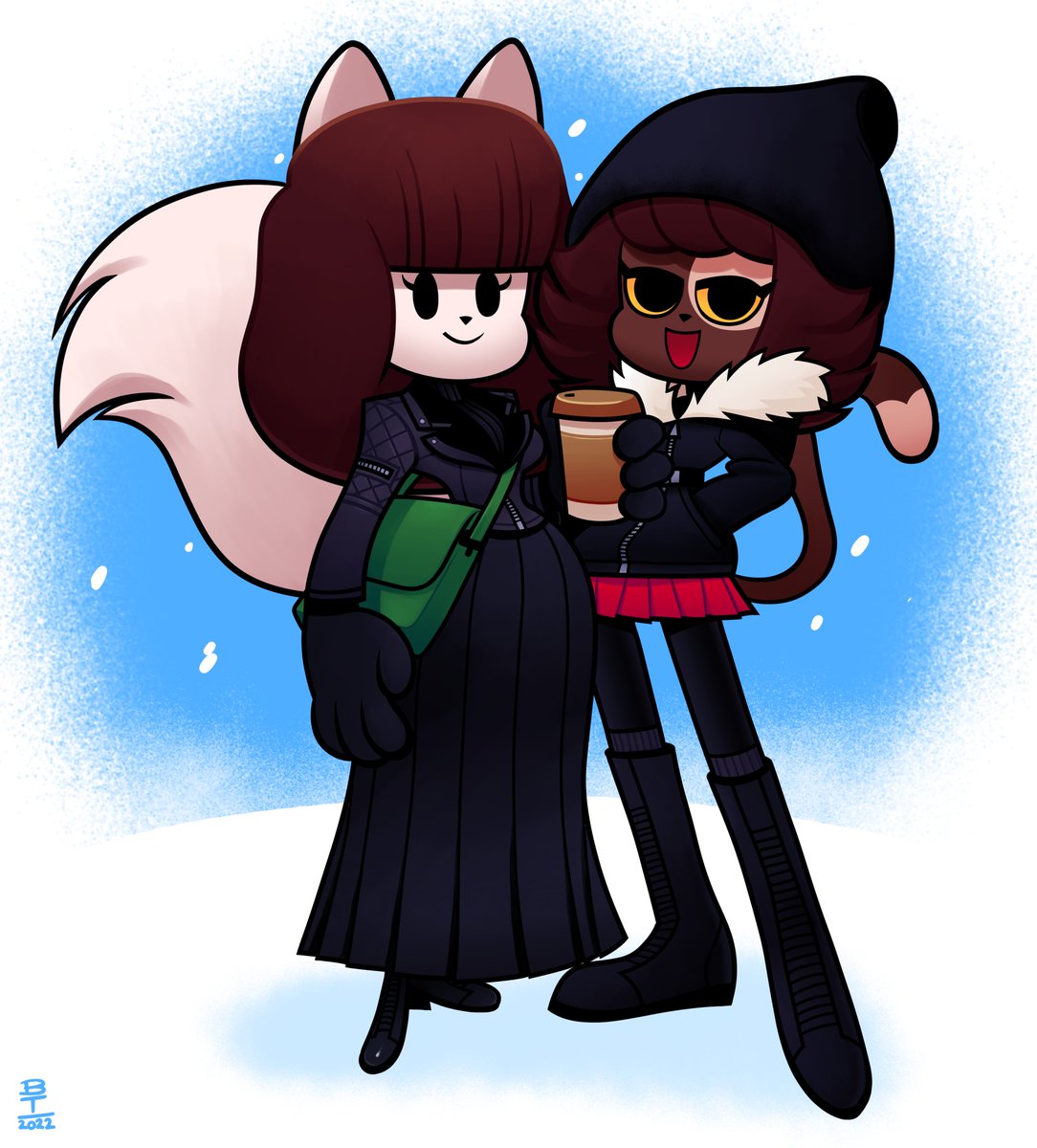 Wazzaldorp's tweet photo. Chilly Cats https://t.co/XHOJciZi76