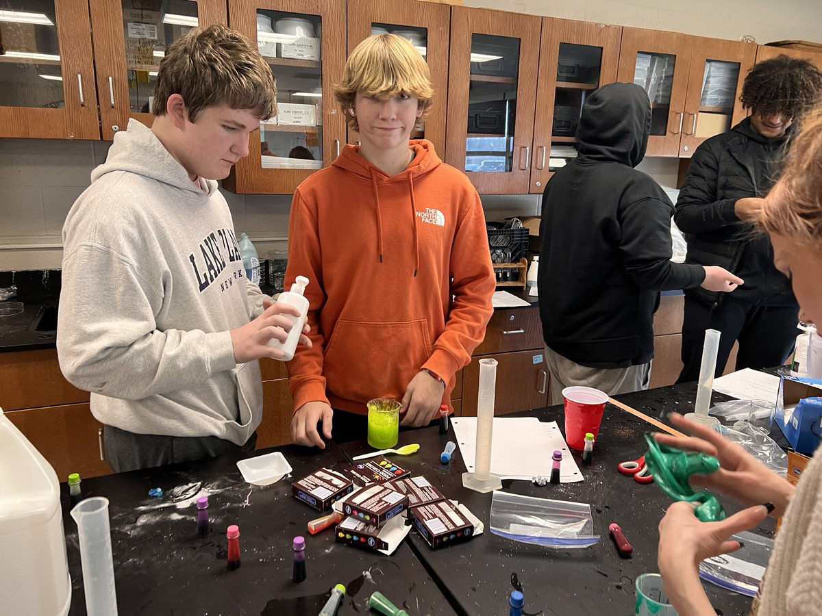 Such a great day to make slime in physical science! <a href="/AndersonRaptors/">Anderson High School</a>