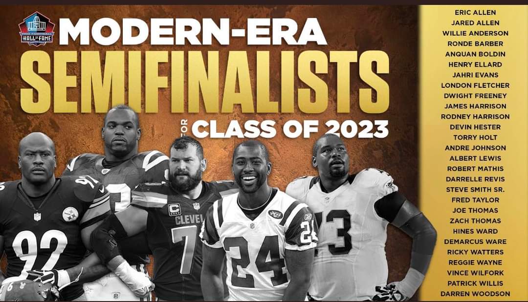 Here are your Modern-era Semifinalists for the <a href="/ProFootballHOF/">Pro Football Hall of Fame</a>