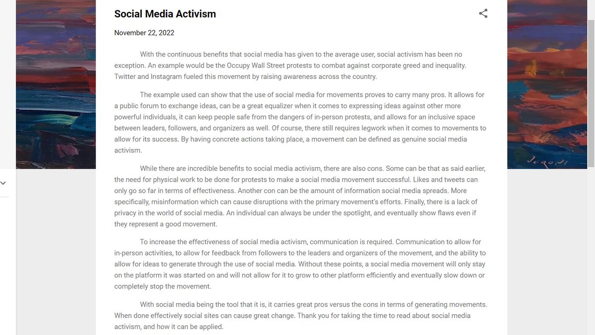 I've got a couple blogs here I started for my #2500socialmedia course. Thanks for taking the time to read these if you do.