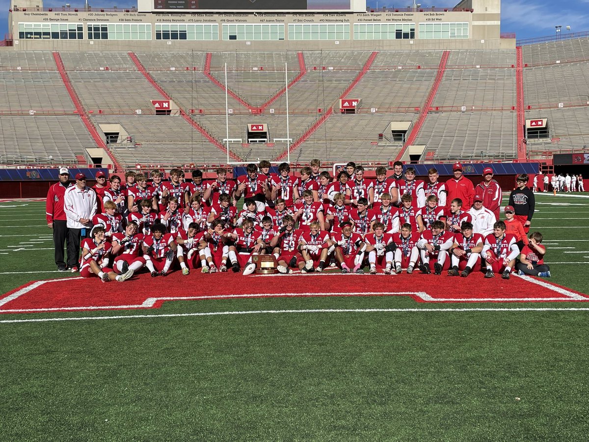 STATE CHAMPIONS 
2022 Norfolk Catholic Knights! 🏈🏈🏈🏈
Congratulations players and coaches on a tremendous season! We are PROUD of you!! 🤩🥳🏈❤️👏🏻👏🏻👏🏻🏆🥇