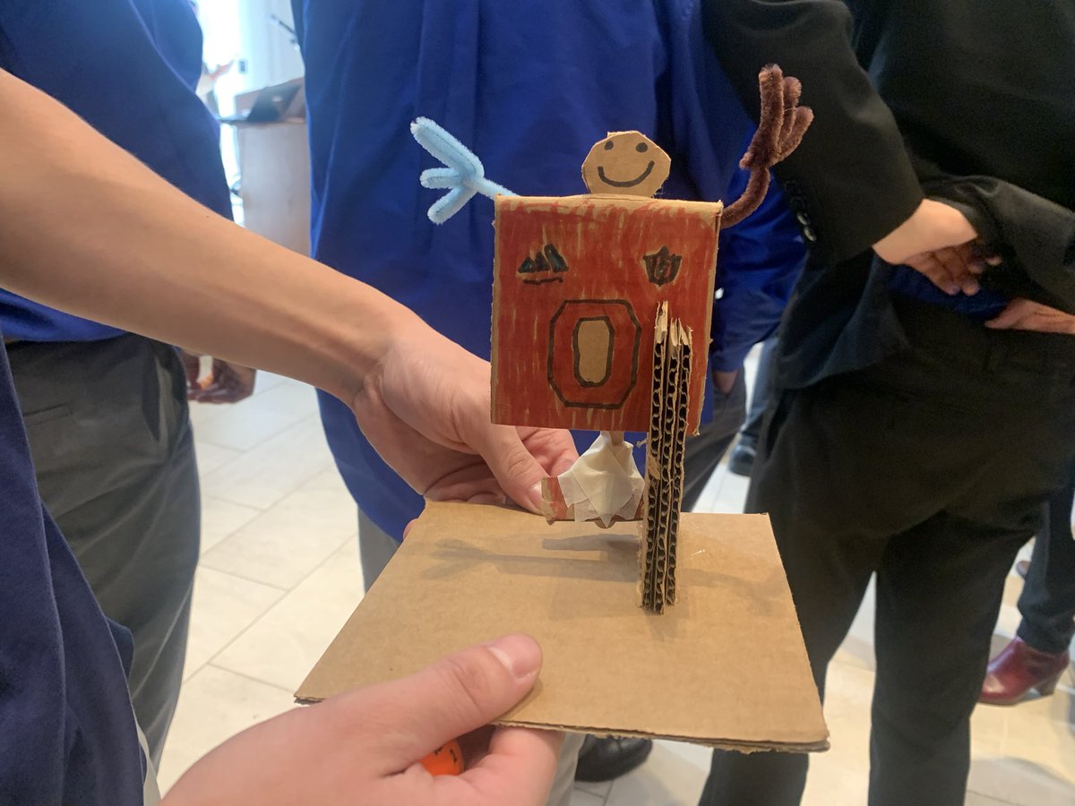 SpartanSOT's tweet photo. Our TSA officers went to TCNJ to attend the state conference and participated in a World Cup themed challenge of making a soccer player that can kick a ball! Also they learned many things from the state officers such as how to advertise and run the club effectively! https://t.co/dfnkvULpWe