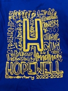 PLEASE WEAR YOUR BLUE HOPEWELL T-SHIRTS TOMORROW!  We are GRATEFUL to our <a href="/HESPTO/">HESPTO</a> for providing them!  #Gratitude