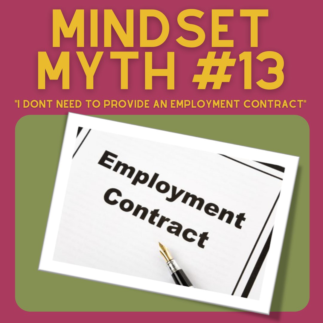 Mindset Shift #13 “I don’t need to provide an employment contract” or “A contract establishes clarity between staff and employer.” Essential terms and conditions are required by law on day 1 with full terms within 2 months. 📝 bit.ly/RSWhitePaper 
#farminguk #agriculture