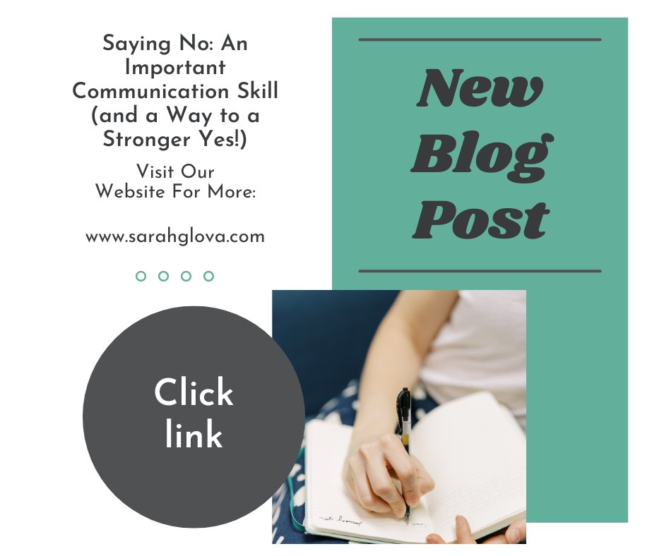 So then I started to say MAYBE. (“I’d love to! I’m a bit busy that weekend, but maybe I can move things around…”). Click here to read our latest blog post: 
sarahglova.com/articles/sayin…

#communication #communcationskills #communicationtips #newblogpost