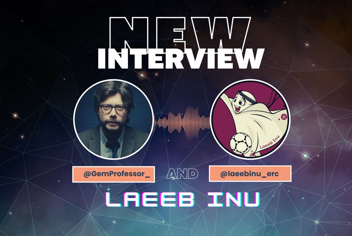 Today we had a great interview with the  <a href="/laeebinu_erc/">Laeeb Inu</a> project. #LaeebETH .For more information about this large and powerful community,you can check out our interview.

Interview 👉  cryptoprofessorr.com/laeeb-inu-inte…

TG :t.me/Laeeb_Inu📣
#Laeeb ✅️
