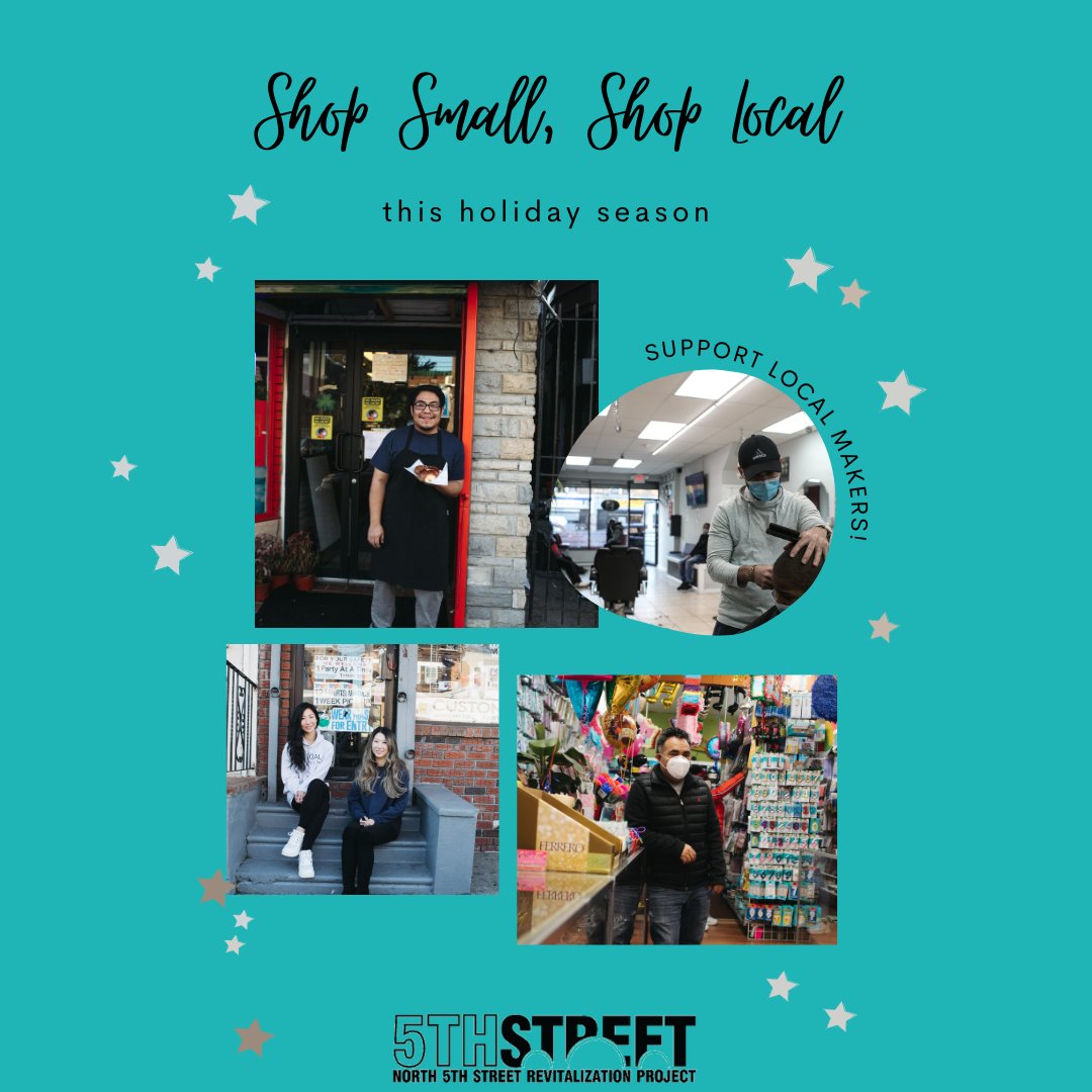 North5thStreet's tweet image. Shop Small, Shop local this holiday season! This Saturday, show some appreciation for this holiday season! #Shopsmall #holidayseason #north5thstreet