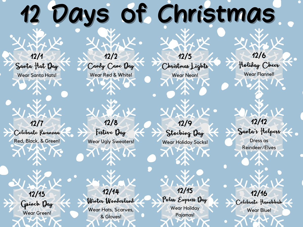 lewisvillestuco's tweet photo. These are our upcoming dress up days! Don't forget to celebrate these days by showing your school spirit! https://t.co/VCIyQbovAG