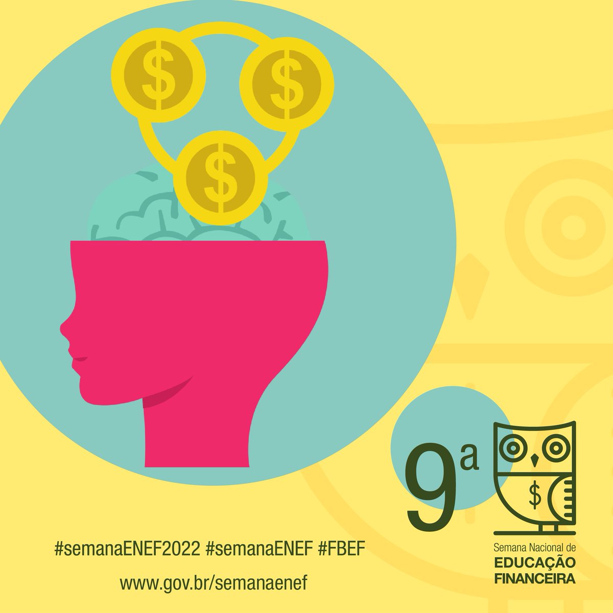 cvmgovbr's tweet photo. 💡A Semana ENEF é uma campanha anual em prol da educação financeira no país, conscientizando cada pessoa sobre a importância de planejar e tomar decisões equilibradas sobre finanças e consumo. Em breve, mais informações sobre a 9ª edição. Aguarde!
#semanaENEF2022 #FBEF #cvm https://t.co/f0taLTBCLK