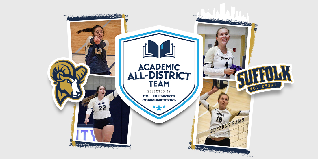 gosuffolkrams's tweet photo. NEWS ➡️ @SuffolkVB Grabs Four @CollSportsComm Academic All-District Honors
📰➡️ https://t.co/FmfgzFyuez
#RamNation #d3vb #CCCWVB https://t.co/0ZksKzH4Fh