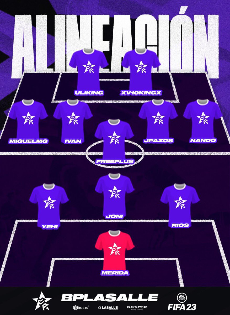 EthikPROCLUBS's tweet photo. 🎮 ¡ALINEACIÓN! 🎮
⚽️ #FIFA23 ⚽️
🏆| @TopVirtuaLeague
🆚| @PLGeSp
🗓️| J2
🏆| @PLGeFootBall
🆚| @Cadiz_CFESports
🗓️| J9
🏆| @VPG_Spain
🆚| @mons_gaming_
🗓| J11
🏆| @VFOspain
🆚| @PLGeSp
🗓️| J8
🎥| https://t.co/tdlSUhvrC6
🎙️| @eros_024
#GOBP💜 https://t.co/Qld6anSnyg