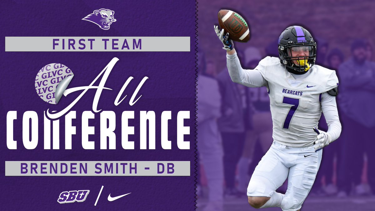 sbubearcats_fb's tweet photo. Congrats to 1st Team All-GLVC selection junior defensive back Brenden Smith! #BearcatStandard #rollcats https://t.co/O0B0WkJjim