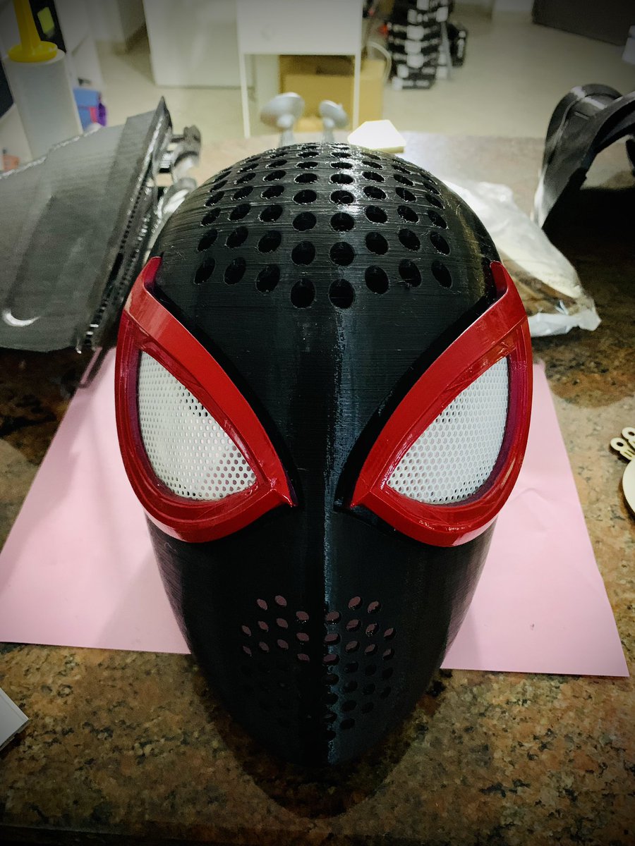 em3dlab's tweet photo. Miles Morales faceshell ready to go 🤟🏼🕸
#SpiderMan #Spiderverse #MilesMorales #marvel #faceshell #superhero #3Dprinting #propmaking https://t.co/1t6KVBHV5e