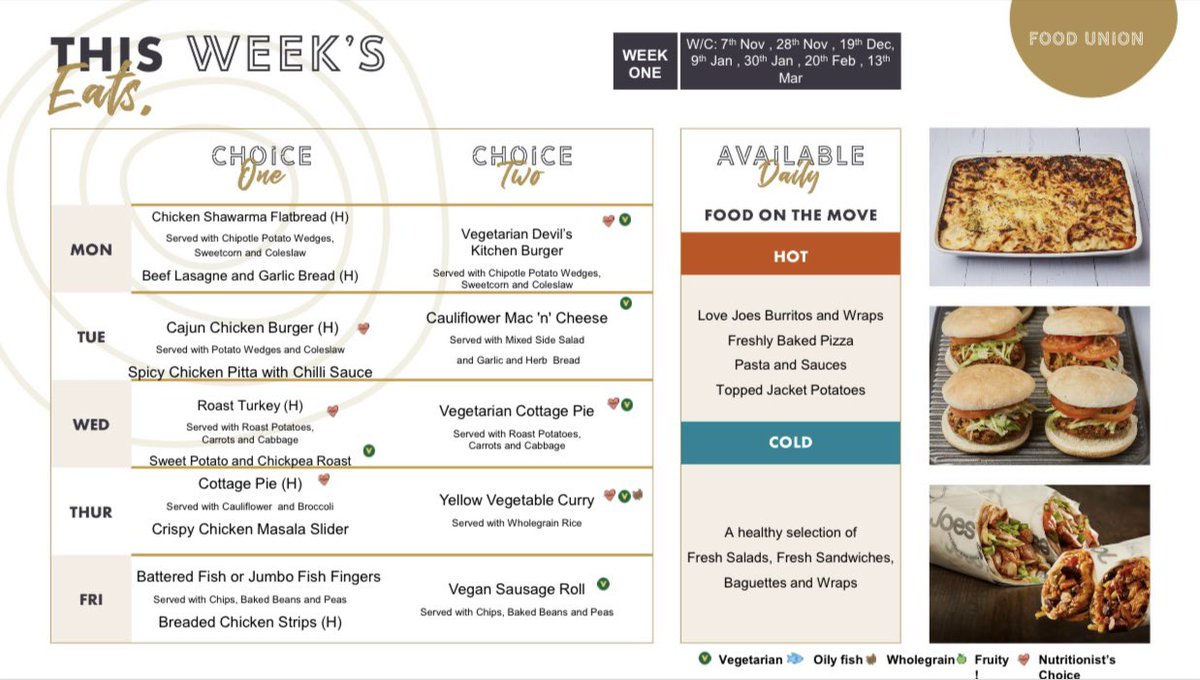 What a tasty selection of food our students can purchase from our canteens this Autumn/Winter.

Head to our school website to check out the full menu!👨🏽‍🍳🍴 <a href="/Chartwells_UK/">Chartwells Schools</a> 

stjuliansschool.co.uk/page/?title=Ca…
