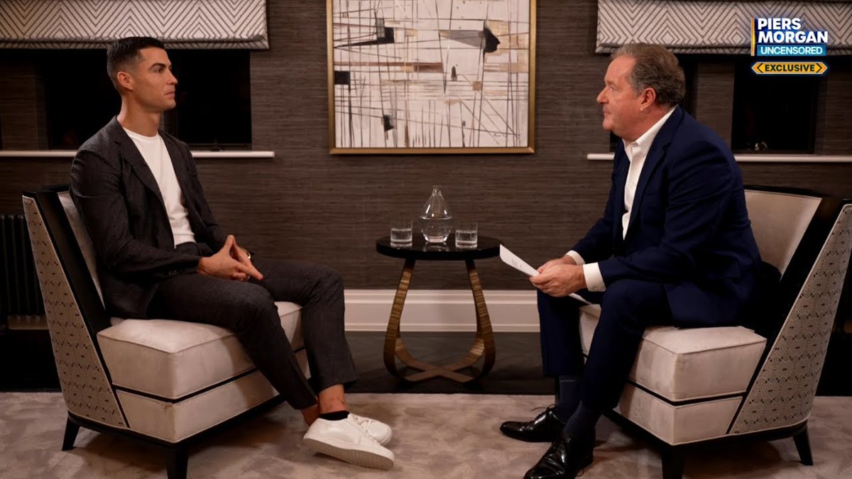 PiersUncensored's tweet photo. Watch Piers Morgan's full interview with Cristiano Ronaldo on the PMU YouTube channel ☟

https://t.co/za8SibwIM4

@Cristiano | @piersmorgan | #90MinutesWithRonaldo https://t.co/3yW5ToLLXH