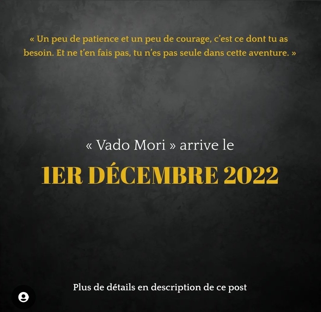 MoodyDisorder's tweet photo. ⚠️ Information importante concernant la sortie de Vado Mori⚠️

La date est décalée au 1ER DÉCEMBRE, précisions ci-dessous.
Vous m'en voyez navré, mais heureusement ce ne sont que quelques jours de plus ! https://t.co/Ik9G6atgzM