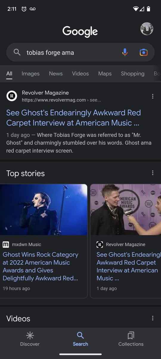 Heart breaking to see such a large event as the #AMAs2022 flop when it comes to non-mainstream bands winning awards. With the following disrespect <a href="/Revolvermag/">revolvermag</a> served in their article. <a href="/thebandGHOST/">Papa V Perpetua</a> deserves so much more for winning #FavoriteRockAlbum