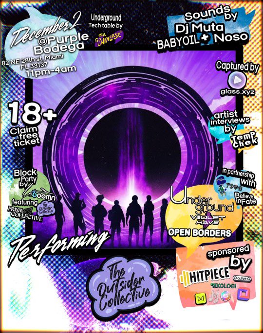 Don’t miss OUT! December 2 w/ <a href="/theOutsiderC/">The Outsider Collective 🟣</a> and the @PrismQTBIPOC3 <a href="/jadynviolet/">Jadyn Violet</a>