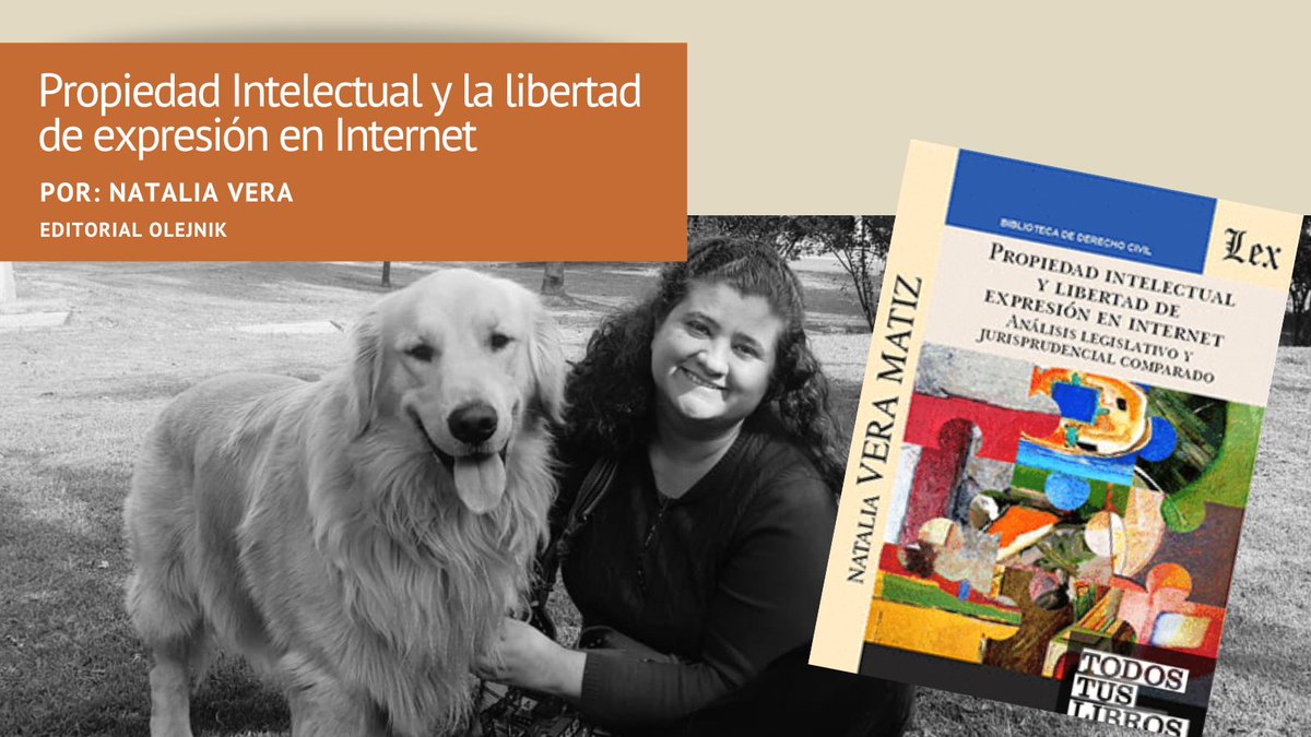 VERAABOGADOS's tweet image. Te invitamos a conocer el libro: Propiedad Intelectual y la libertad de expresión en Internet por Natalia Vera (Editorial Olejnik). Puedes adquirirlo en este link: bit.ly/3V1nQM2
