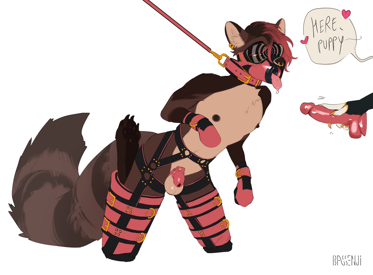 Lin makes for a very eager puppy~❤️

🎨by <a href="/bassenji0/">🔞🏳️‍⚧️ @Bassenji.com on 🦋</a>!