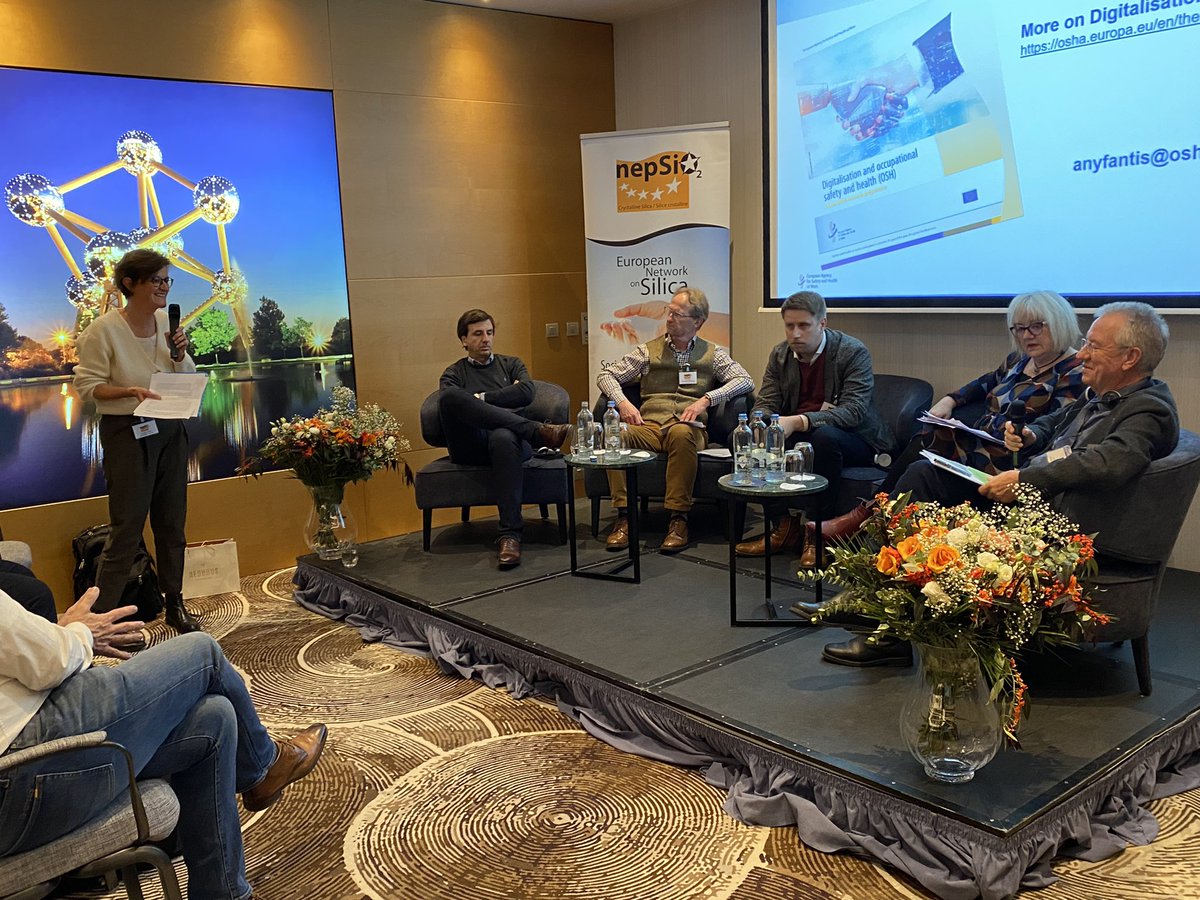 During the 2nd round table, <a href="/brusselsobrien/">Brenda O'Brien</a> <a href="/EU_OSHA/">EU-OSHA 🇪🇺</a>, Felix Rohn #DGemployment, Antonious Johannes Schröder <a href="/TU_Dortmund/">TU Dortmund</a>, Patrick Bauer #ProGen and <a href="/RamonElul/">Ramon elul</a> <a href="/sibelcogroup/">Sibelco Group</a> debated over the attractiveness of the #NEPSI sectors for future new workers and training needs.