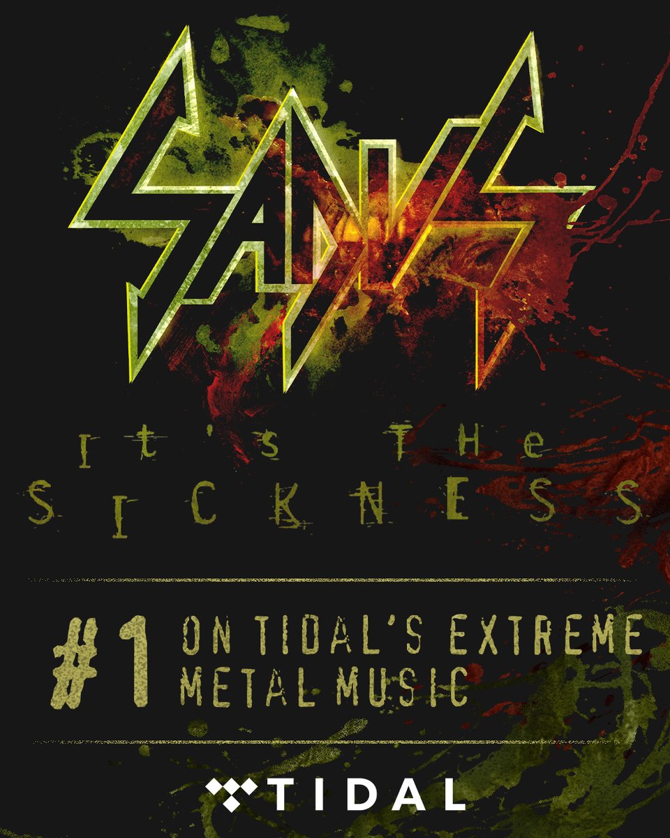 "It's The Sickness" is currently number 1 on <a href="/TIDAL/">TIDAL</a>'s Extreme Metal Playlist! 🤘

Check out the playlist here: nblast.de/TidalExtremeMe…