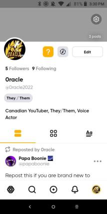 I'm officialy on Hive, username is 0racle2022 #Hive