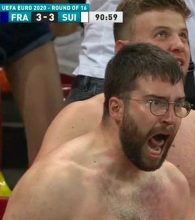 Antoine5km's tweet photo. MAIS??????

C'est pas un supporter Suisse c'est juste un supporter anti-Français 😭 #FRAAUS https://t.co/0PYduiysK6