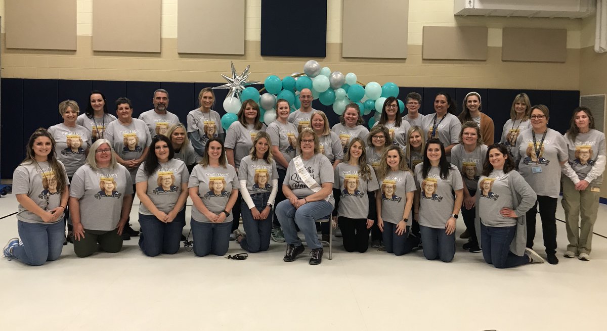 <a href="/JoeWalkerES/">Joe Walker ES</a> celebrated Mrs. Hoge today! She is retiring and we thought it was appropriate to have HAIL MARY DAY at Joe Walker!! #loveJW