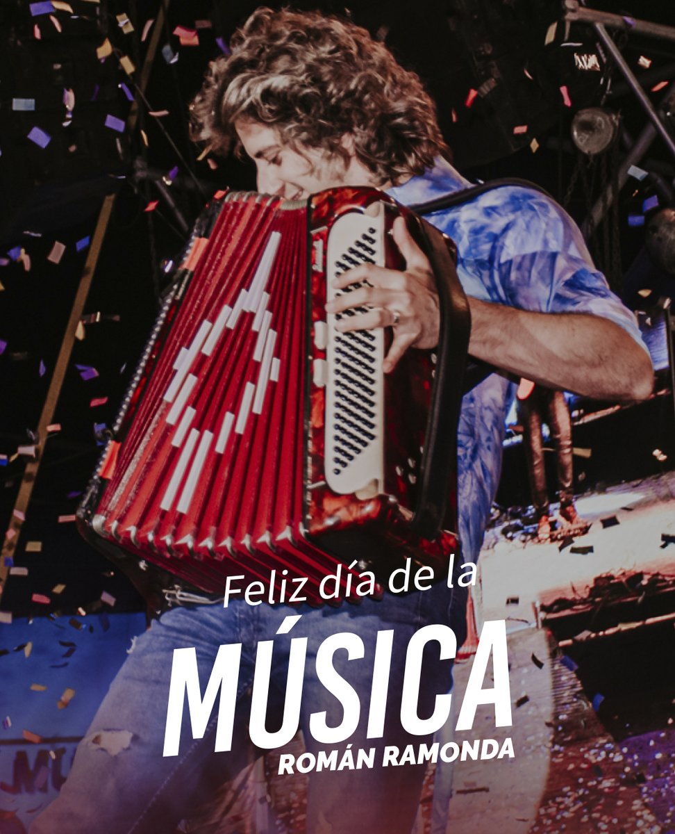 RomanRamonda's tweet photo. 22 DE NOVIEMBRE | Día Internacional de la MÚSICA🎶

Feliz día para todos aquellos que la aman y la hacen parte de su vida.

#DiadelaMusica #music #musica #DiaDeLaMusica 

 #LaScaloneta https://t.co/QzgP1Em62v