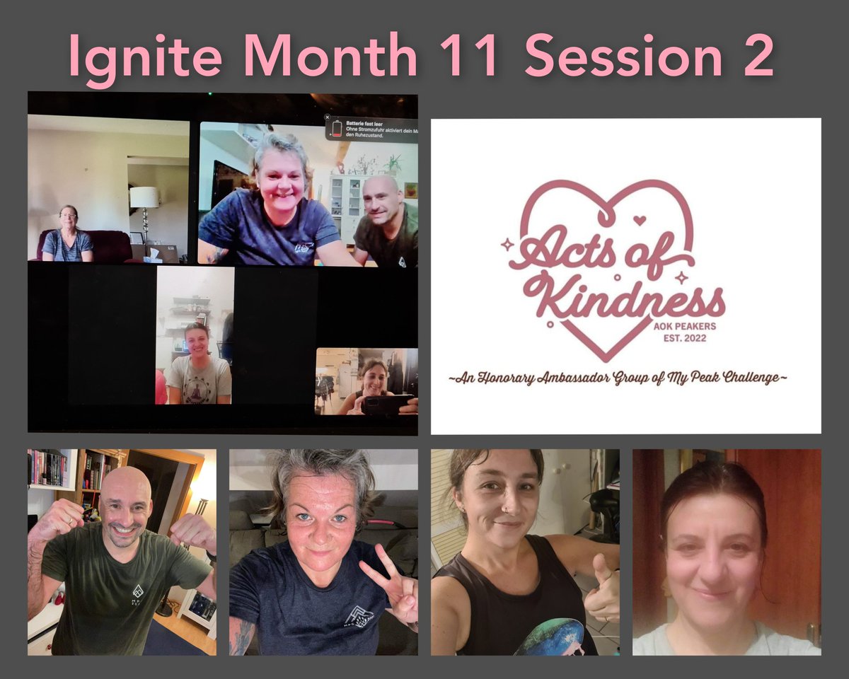 Our weekly group workout is done. Very sweaty but successful. Well done everyone 🙌🫶

#BetterTogether
#MPC2022
<a href="/MyPeakChallenge/">My Peak Challenge</a> <a href="/SamHeughan/">Sam Heughan</a> <a href="/AOKPeakers/">Acts of Kindness Peakers</a>