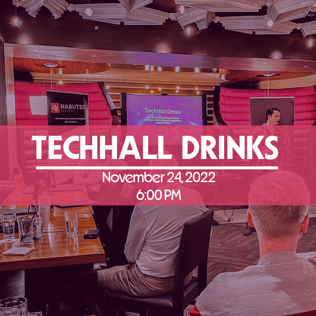 Techhallorg's tweet photo. Don't miss another opportunity to connect and create your #Network 🤜🤛

Sign up for a new edition of #TechHallDrinks 🍸

Join Us!! 

📆 November 24, 2022
⏰ 6:00pm - 9:00pm
📍1993 Yonge Street Toronto, ON M4S 1Z8 https://t.co/6fLq4H6bA9