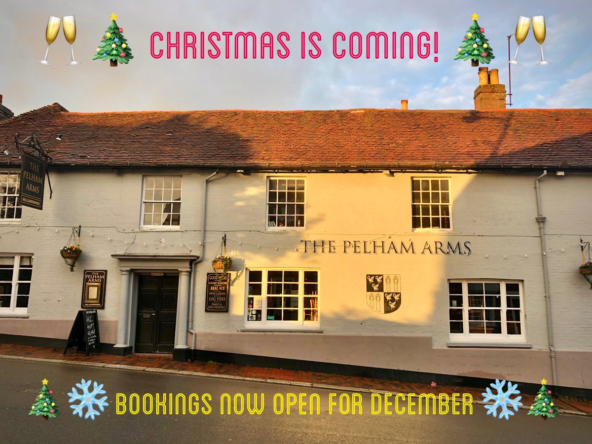 We are just a few sleeps away from December and that means CHRISTMAS! Be sure to book soon, our menu is available on our website and you can book tables up to 8 online too. Need more space? Send an email to manager@thepelhamarms.co.uk and we see what we can do. Merry Christmas!