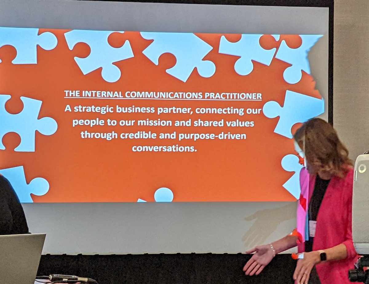 thejoelle_'s tweet photo. The wining definition
THE INTERNAL COMMUNICATIONS PRACTITIONER
A strategic business partner, connecting our people to our mission and shared values through credible and purpose-driven conversations.
#internalcommconf https://t.co/ibp8MGzlhq