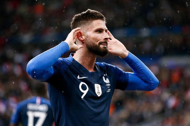 shri7990's tweet photo. OLIVIER GIROUD

#50th Goal !! https://t.co/MYI5KW32ma