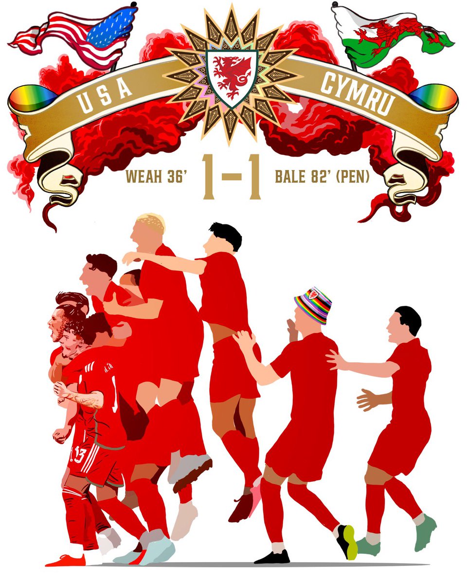 Cymru's tweet photo. 330m vs 3.2m 😉

The story continues on the world stage.

#ArBenYByd | #FIFAWorldCup | #TogetherStronger https://t.co/OEGrLM49yZ